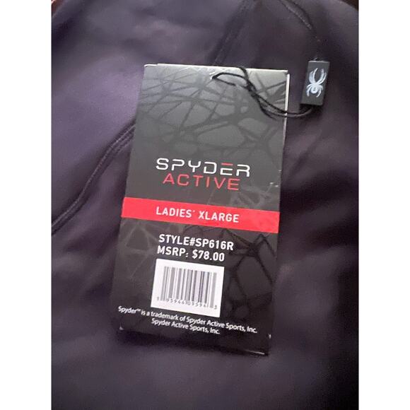 Spyder Active Black Performance Leggings with Side Pockets - Picture 5 of 13